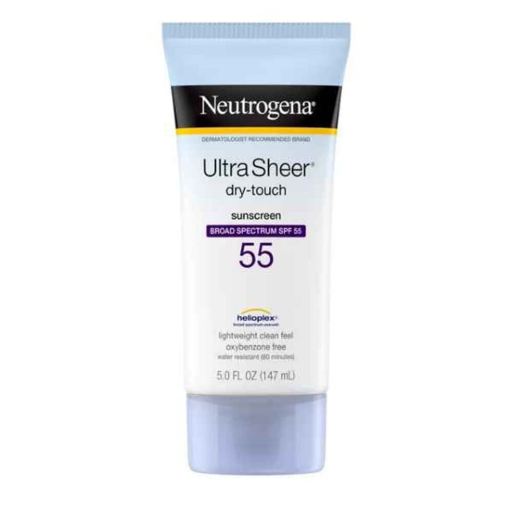 New - 5 OZ NEUTROGENA Ultra Sheer Dry Touch Sunscreen 55